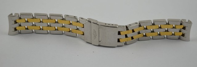 Breitling Pilota Bracciale Acciaio/oro 19mm 409d Shadow Flyback Cronografo  | Acquisti Online su eBay