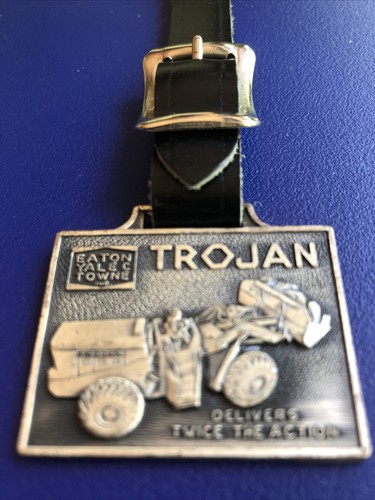 vintage antique pocket watch fob TROJAN Loader