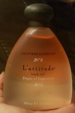 Crabtree  Evelyn L  attitude Bath Oil TROPIC OF CAPRICORN 3.4 Oz. NEW