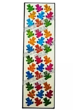 HAMBLY STUDIOS STICKERS PRISMATIC SHEET MULTICOLOR MINI BEARS - RARE VINTAGE.