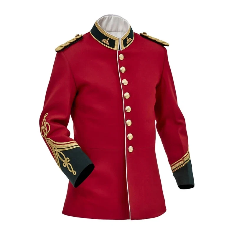 Red British Anglo Zulu War Men's Wool Vintage Officers Tunic Circa jacket
Opens in a new window or t