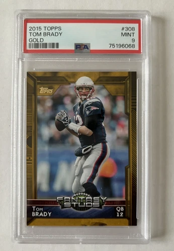 2015 Topps Tom Brady PSA 9 Gold #308 /2015