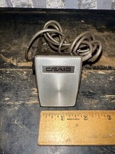 Vintage Craig Wired 2-prong Transistor Radio External Stand Microphone Used.
