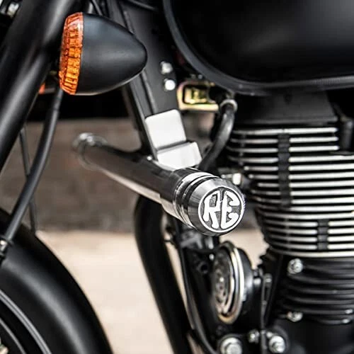 Royal Enfield Bullet Classic 350 500 Electra 350 Engine Guard Straight Rod Black