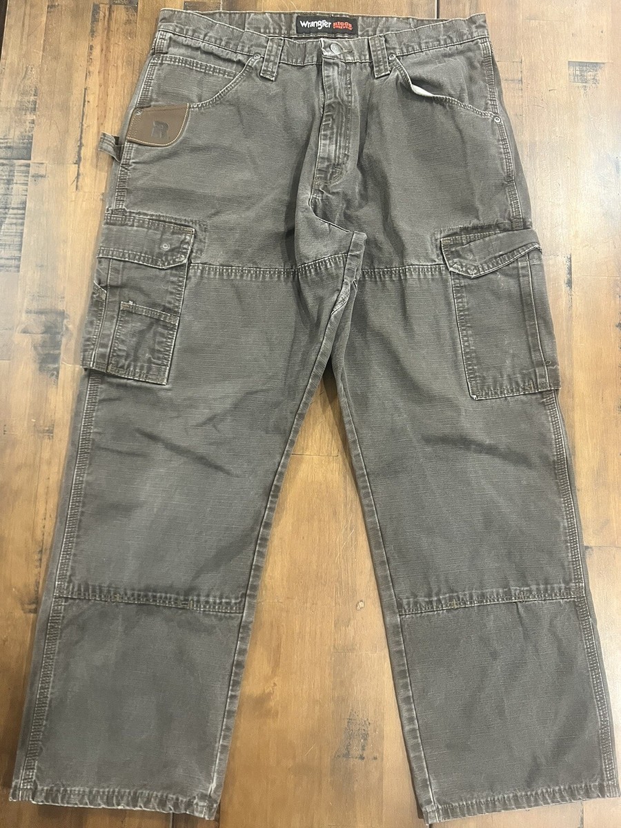 Wrangler RIGGS Workwear Mens Brown Carpenter Work Pants 35X30
