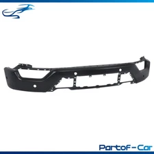 Front Bumper Face Bar Steel Black Painted W/ 6 Sensor Holes For Ford F150 21-23