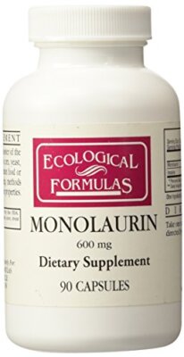Ecological Formulas Monolaurin 600mg Dietary Supplement 90 Capsules