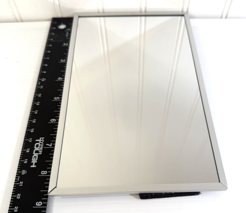 Tabletop Mirror Framed 8.5" x 5.5" Silver Color Horizontally or Vertically - Picture 6 of 7