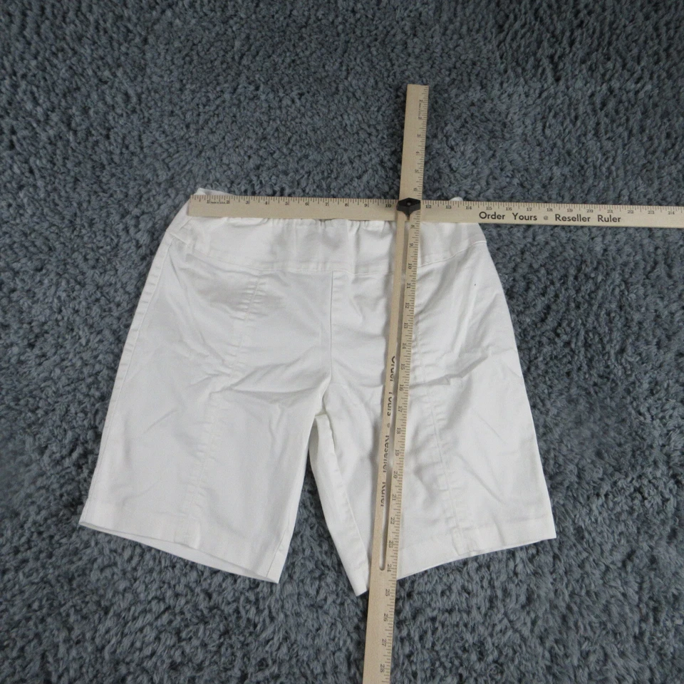 Fresh Produce Shorts Womens Small White Elastic Waist Pull On Chino 28x8 - Image 3 of 4