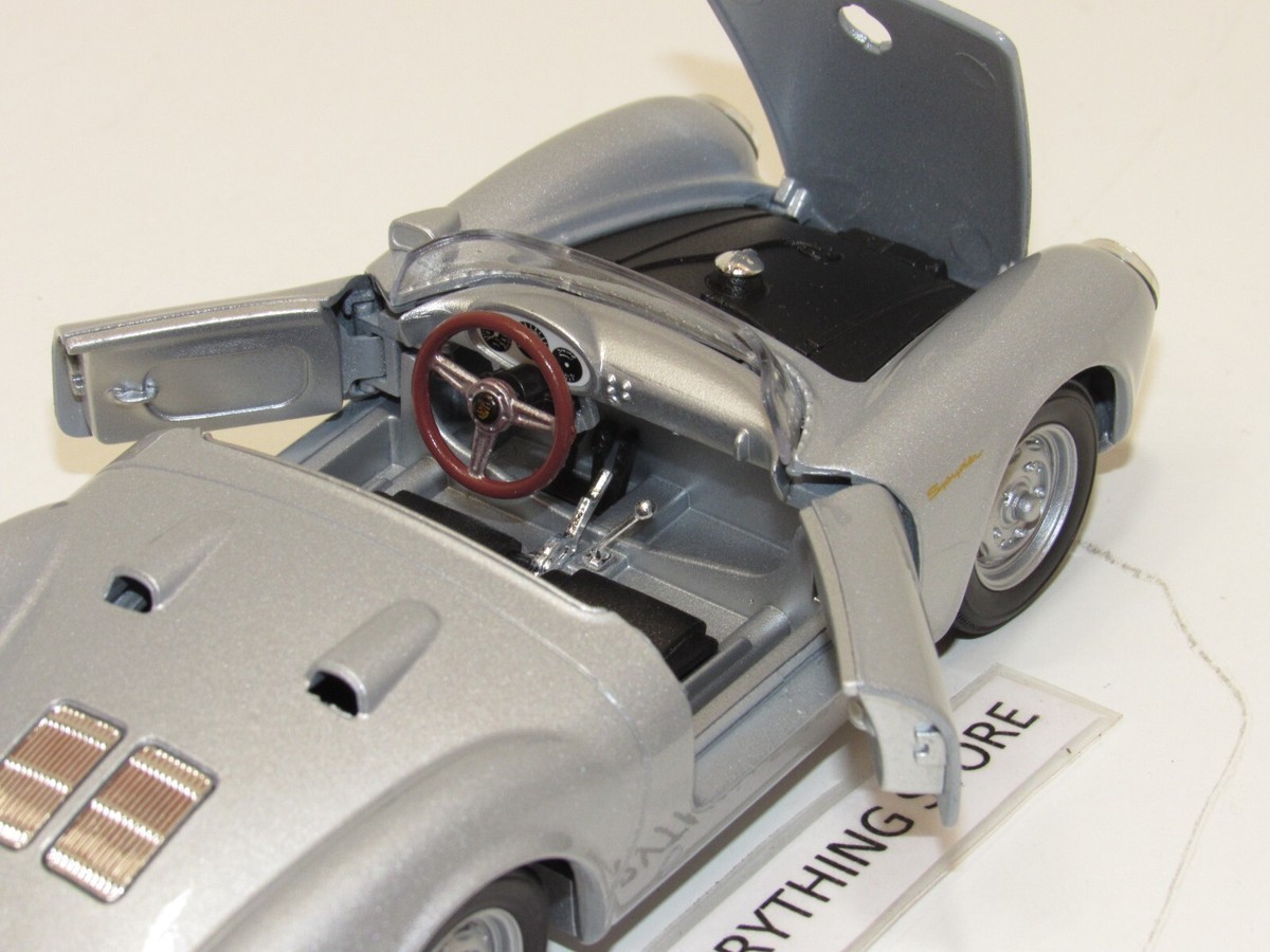 WELLY PORSCHE 550 SPYDER 1:24 METALLIC SILVER FREE SHIP USA