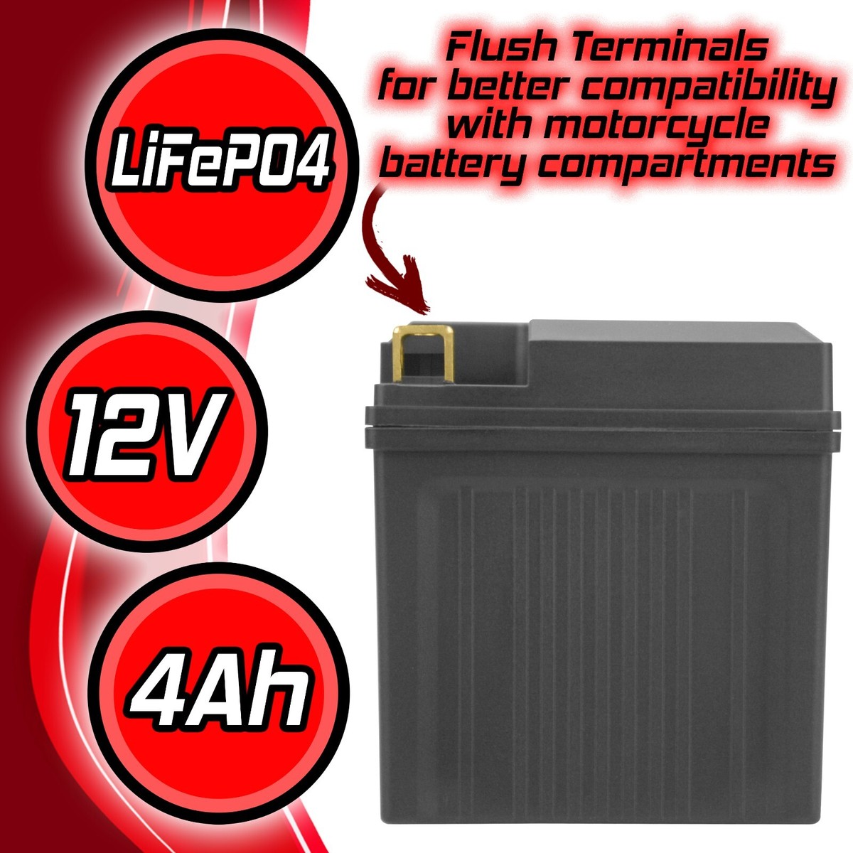 YTZ10S Lifepo4 Battery Compatible with Kawasaki ZX1000 Ninja