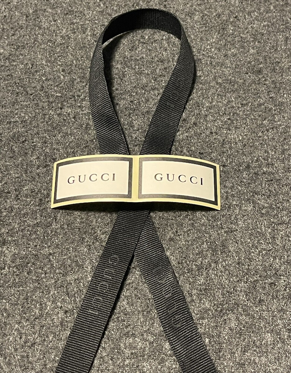 Deep Black Authentic Gucci Grosgrain Ribbon - 132\