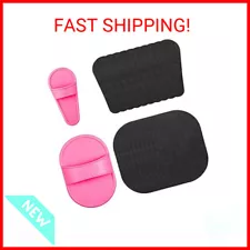 62 Pieces Hair Removal Pad Sets Crystal Smooth Away Hair Eraser Kit, 2 Sizes Leg