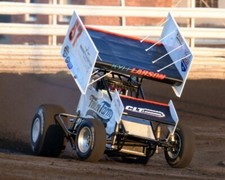 KYLE LARSON 57 FINLEY FARMS SPRINT CAR ON TRACK 8X10 GLOSSY PHOTO D1
