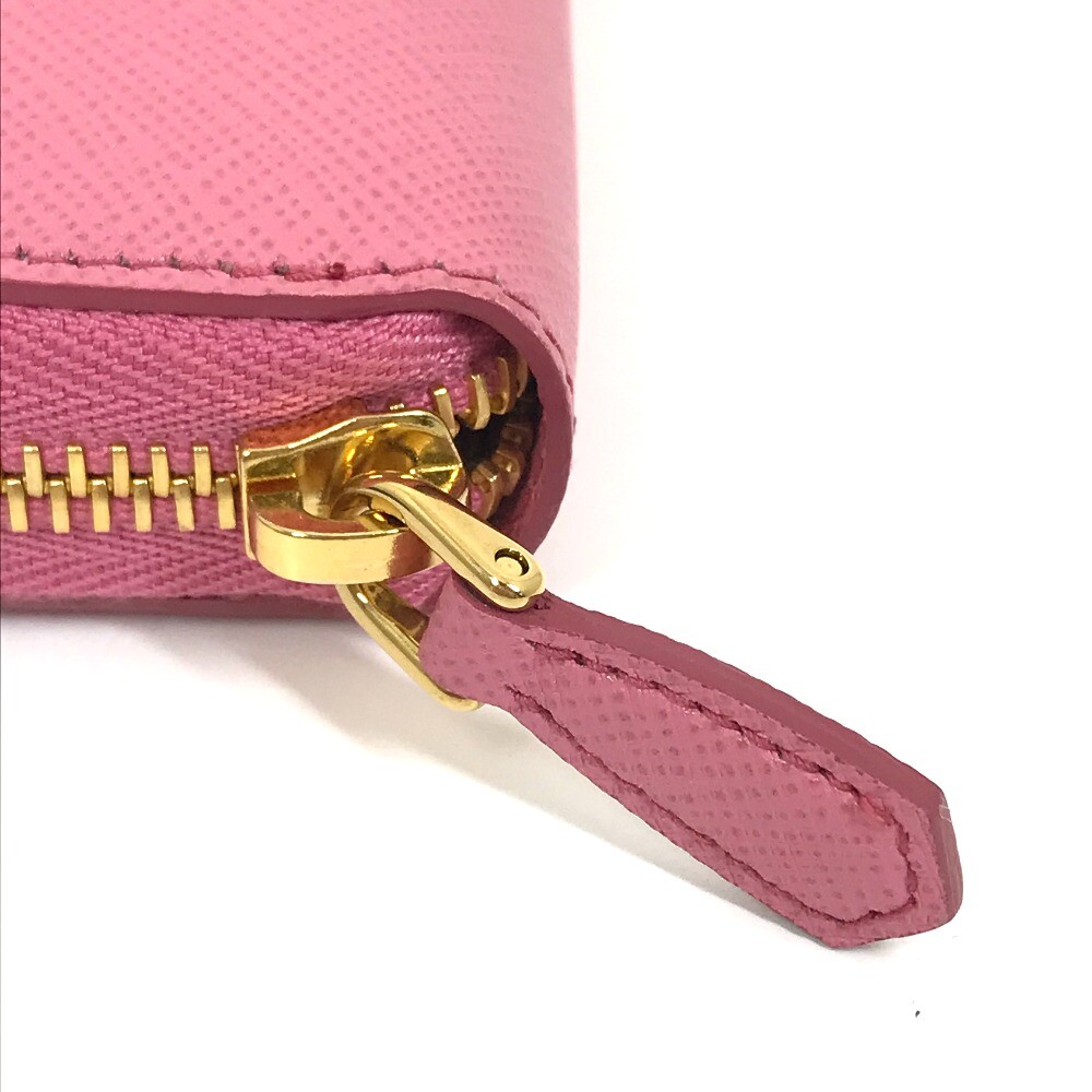 PRADA 1ML506 logo Saffiano Shine Zip Around Long Wallet PRADA 1ML506 logo Saffiano Shine Zip Around Long Wallet