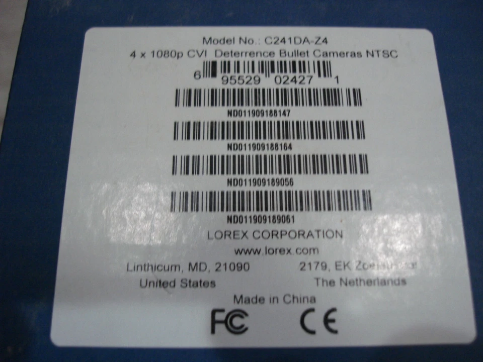 NEW-4 Lorex C241DA-Z4 Cameras - 1080p CVI Deterrence Bullet Cameras - Image 3 of 4