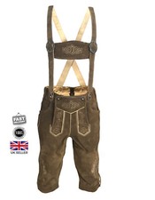 Lederhosen Men Bavarian Oktoberfest Trachten Leather Bundhosen German Beerfest