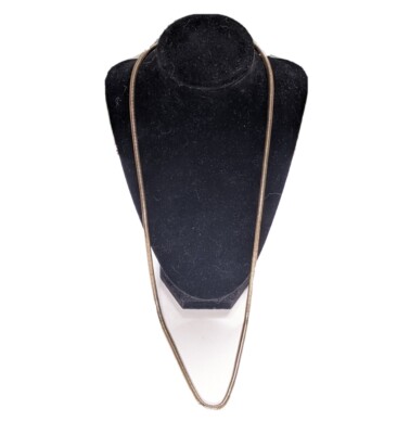 GUESS Gold Tone Omega Necklace Adjustable Clasp Back