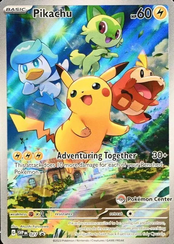 Pikachu 027 Sv: Scarlet & Violet Promo Cards