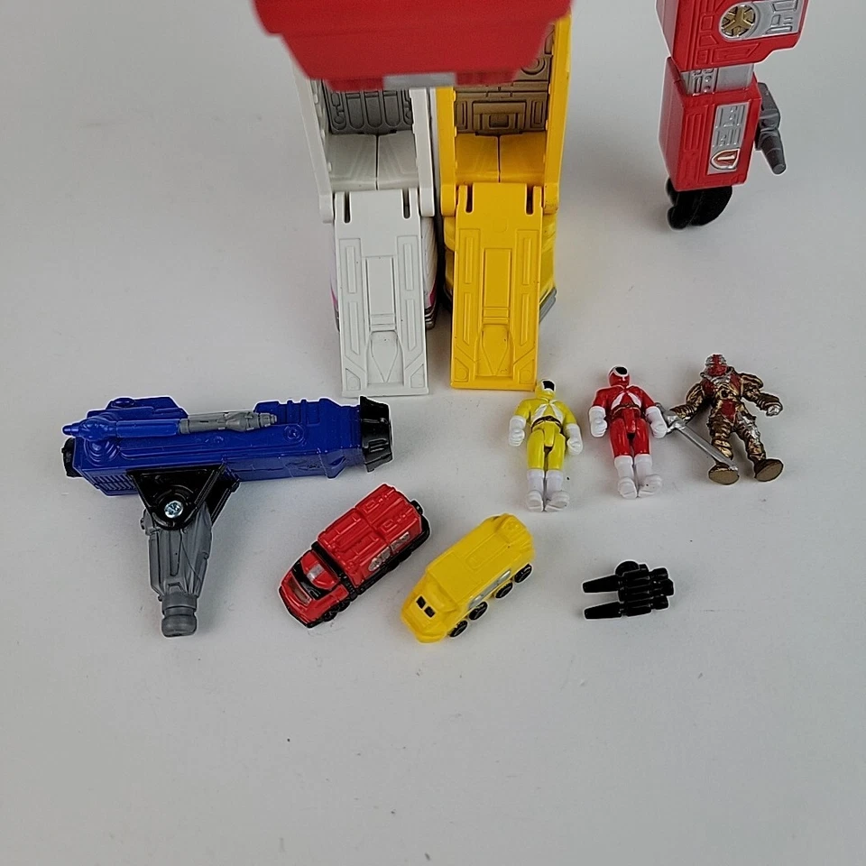 De colección 1999 Bandai Power Rangers Lightspeed Rescue Megazord Micro Juego Foto 2 de 4