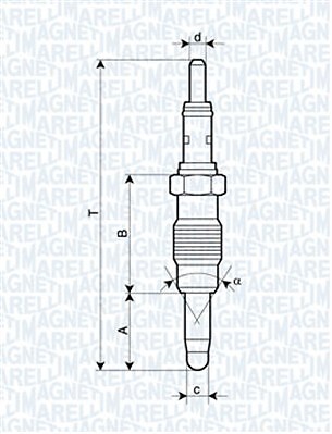 MAGNETI MARELLI 062900011304 Glow Plug for FIAT