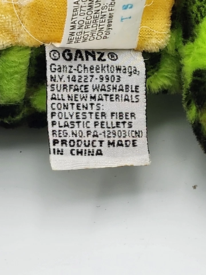 Ganz Webkinz Bullfrog Plush Green Frog Spots Stuffed Animal Toy  - Image 4 of 4