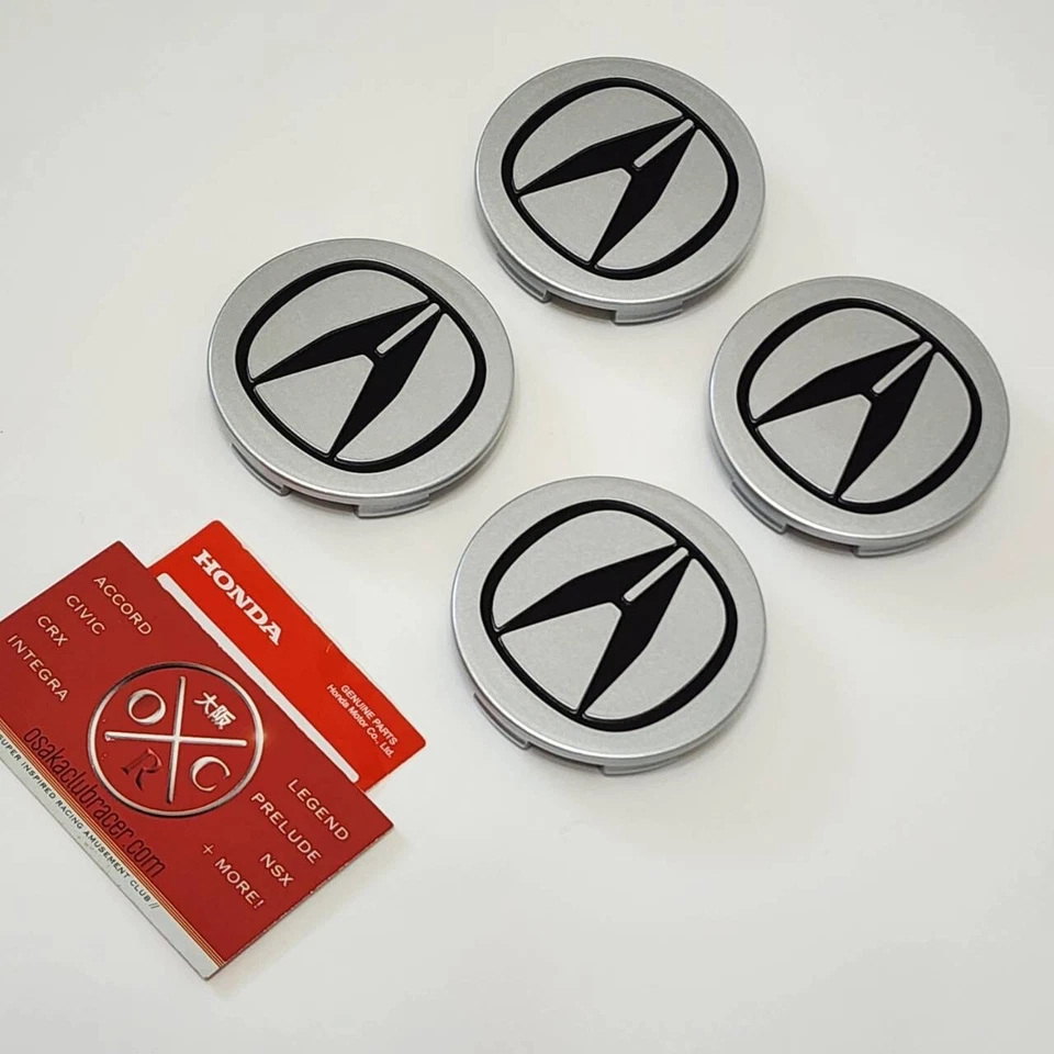 Juego de 4 tapas centrales de rueda originales OEM Acura 02-06 RSX-S 04-08 TL TSX 03 3,2 CL-S Foto 4 de 4