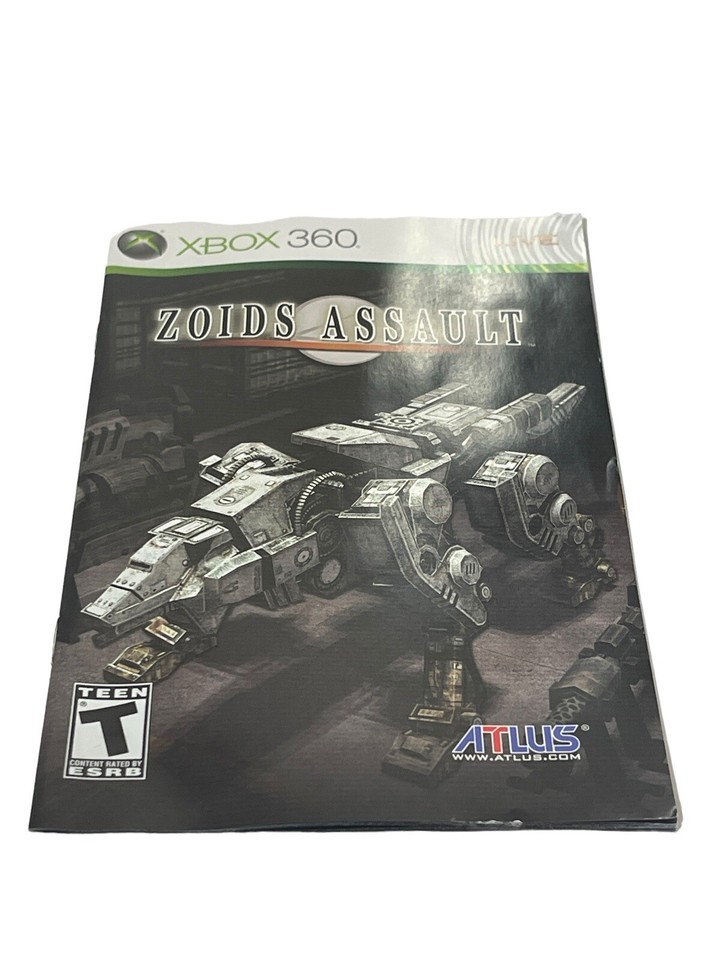 Zoids Assault (Xbox 360, 2008 ATLUS) MINT Disc Complete CIB Manual FAST