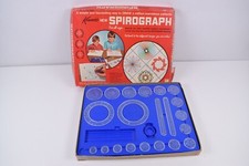 Vintage Kenner 1967 Blue Spirograph No Pens or Pins Missing Smallest Wheel