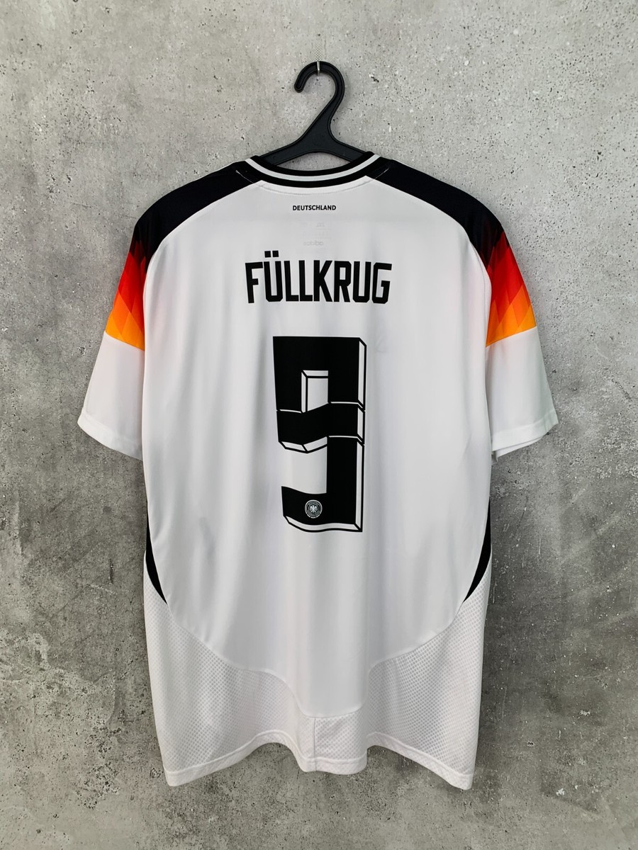 GERMANY 2024 2025 HOME FOOTBALL SHIRT #9 FULLKRUG ADIDAS NATIONAL