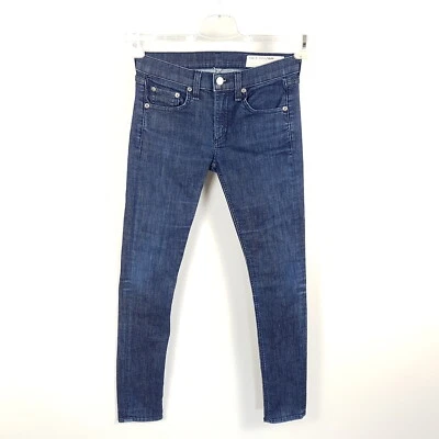 Rag & Bone Jeans Damen W25 L30 Blau Skinny Slim Faded Denim Stretch Hose - Bild 1 von 4