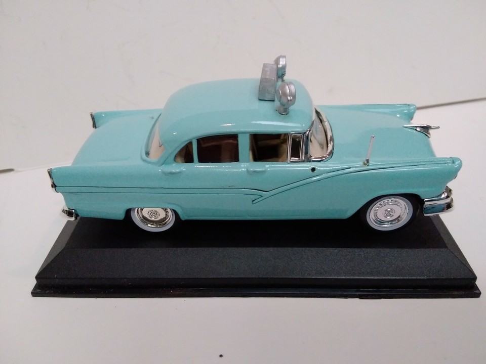 MODIFIED 1956 FORD FAIRLANE LHD REPAINTED LIGHT BLUE POLICE like