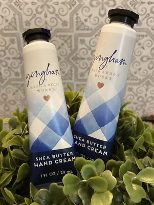 Bath & Body Works Gingham Shea Butter Hand Cream 1oz Set of 2 - NEW, Nourishing