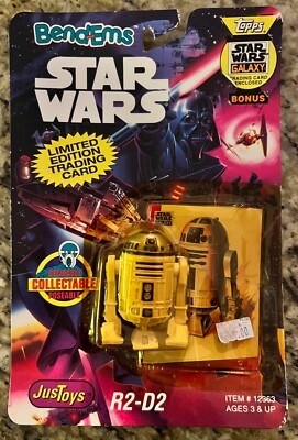 Just Toys Bend-Ems Star Wars R2-D2 Action Figure w/ Topps Trading Card (1993)