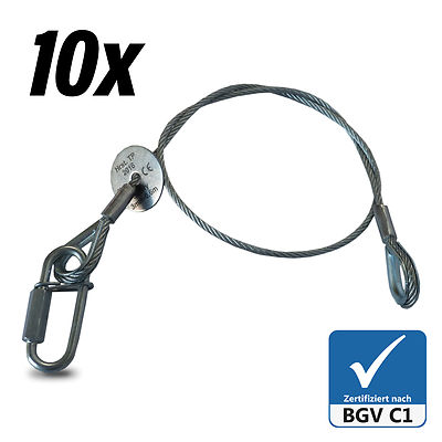 Fangseil Safety BGV-C1 600 x3mm Sicherungsseil Made in Germany Typenschild Truss