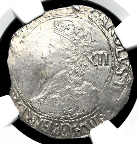 ENGLAND. Charles I. 1625-1649, Silver Shilling, S-2799, NGC AU53