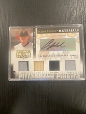 2005 Donruss Prime Patches Quad Swatch Signatures /250 Craig Wilson #MLM-25 Auto