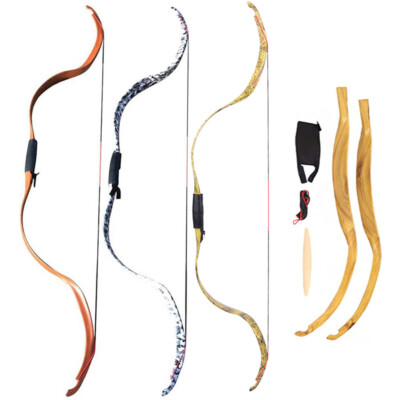 20lbs Traditionelle Recurvebogen Takedown Horsebow Bogenschießen Jagd Mongolian
