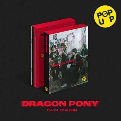Dragon Pony - The 1st EP [POP UP] Photo Card CD K-pop Book Disc Boy Band Sticker