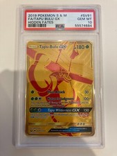 PSA 10 GEM MINT Full Art Secret Rare Tapu Bulu GX - Hidden Fates SV91/SV94 on eBay