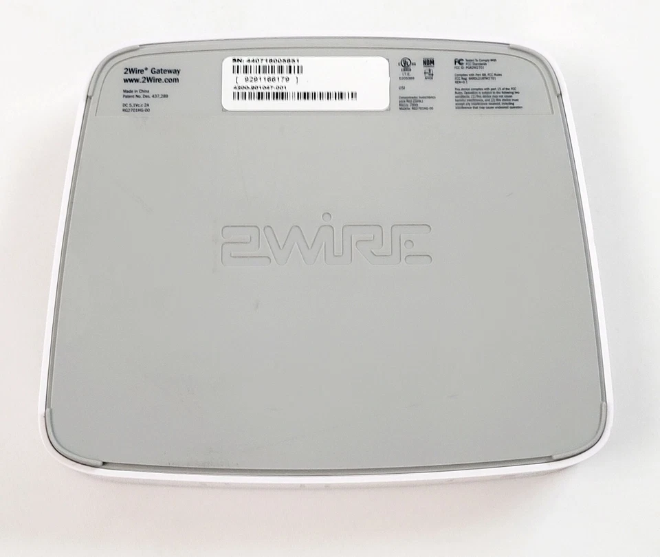 AT&T 2Wire RG2701HG-00 Internet DSL Wireless Gateway Modem Power & Ethernet Cord - Image 4 of 4