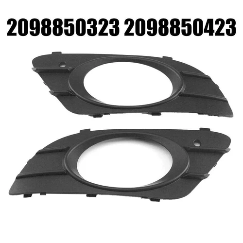 2 Pcs Front Bumper Fog Light Cover For Mercedes Benz For CLK W209 2005-09 Black - Bild 7 von 8