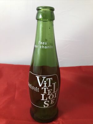 VTG Vittel Loise Mineral Water Soda ACL Soda Bottle Glass Sparkling French