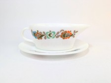Vintage JAJ Pyrex Carnaby Tempo Sauciere und Untertasse Retro 70er Jahre.