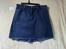 Drama Jeans Skirt Blue Knee Length Size 20