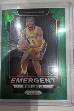 2024-25 Panini Prizm - Emergent Bronny James #8 Green Prizm (RC)