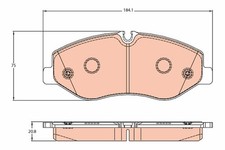 Bremsbelagsatz Vorne für Mercedes Marco Polo Camper W447 Vito Mixto ab 14->