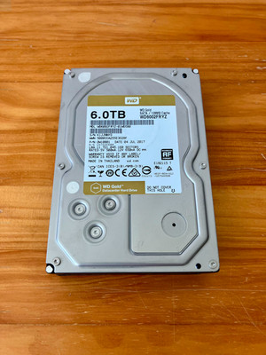 6 TB SATA Western Digital Gold WD6002FRYZ-01WD5B0 7200rpm 128MB HDD 3.5''
