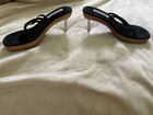 Steve Madden Black Suede Heel Sandals, Steel Heel Size 8 — photo 1