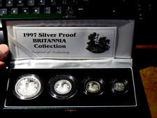 1997 Silver Proof Britannia Collection 1.85 ounces silver cased + COA Q1